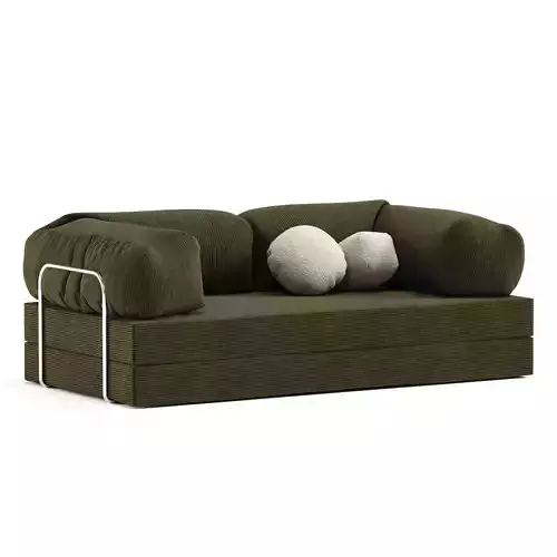 Teak Teddy Sofa Bed 3D model