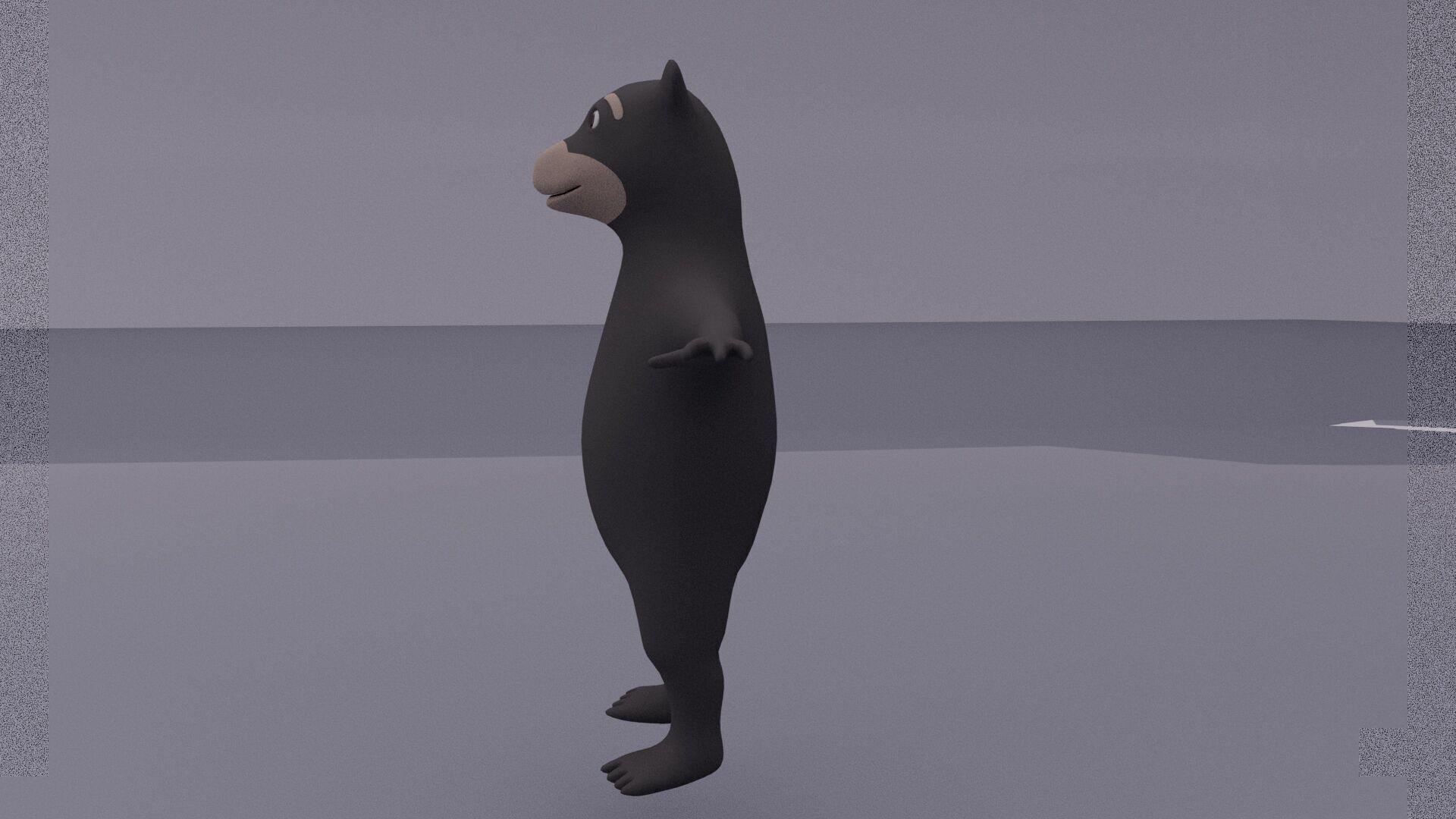 Cartoon Bear Low-poly 3D model_4