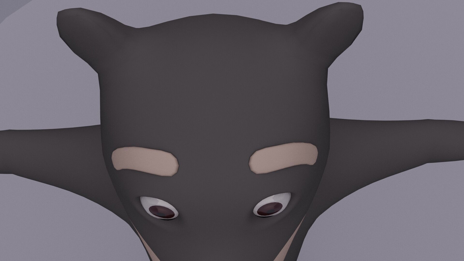 Cartoon Bear Low-poly 3D model_8