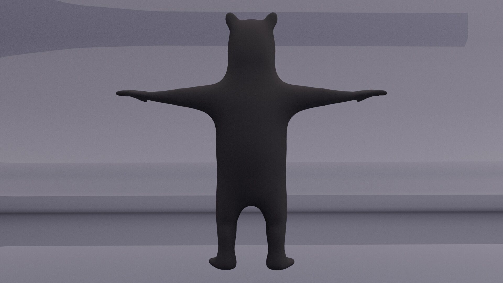 Cartoon Bear Low-poly 3D model_9