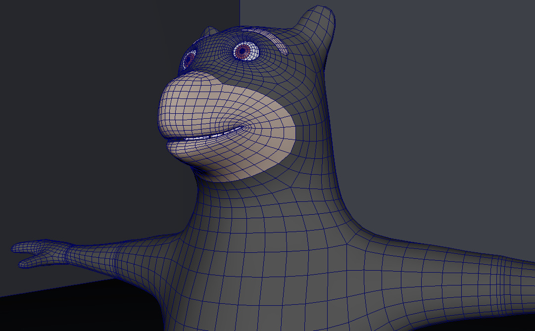 Cartoon Bear Low-poly 3D model_11