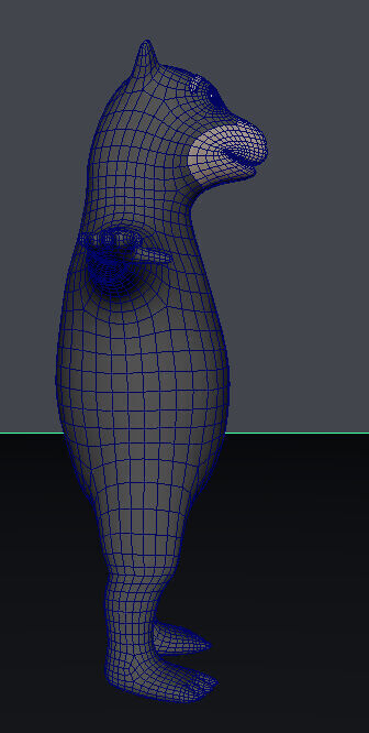 Cartoon Bear Low-poly 3D model_5