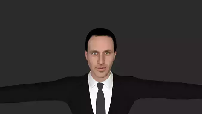 Andrew Lincoln Hyper Realistic Full Body Rigged 3D Character