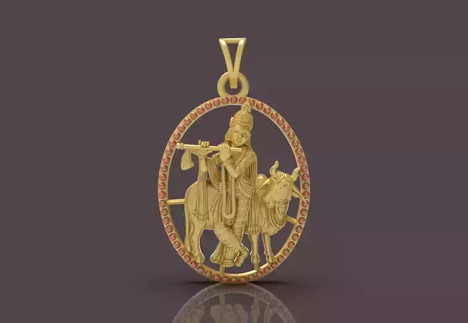 Lord Krishna Pendant - 0091