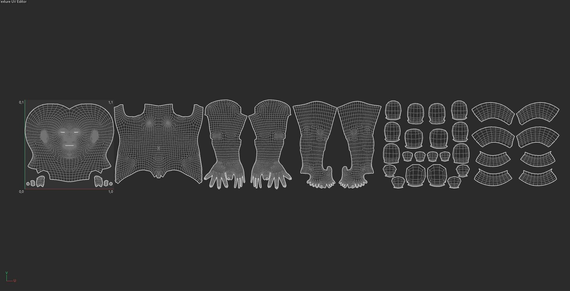 Child Character Model-Rigged Animated Low-poly 3D model_12