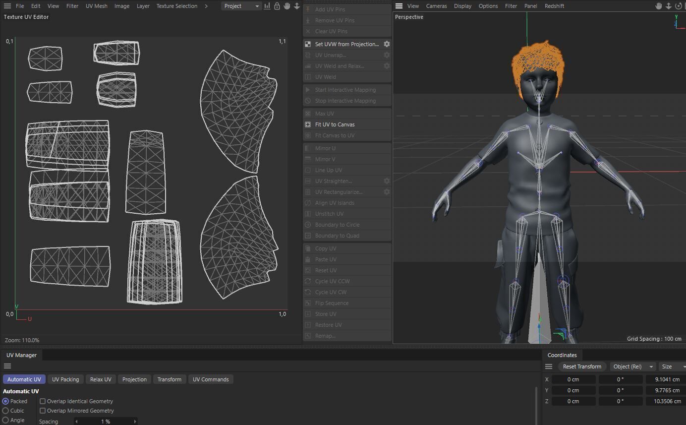 Child Character Model-Rigged Animated Low-poly 3D model_11