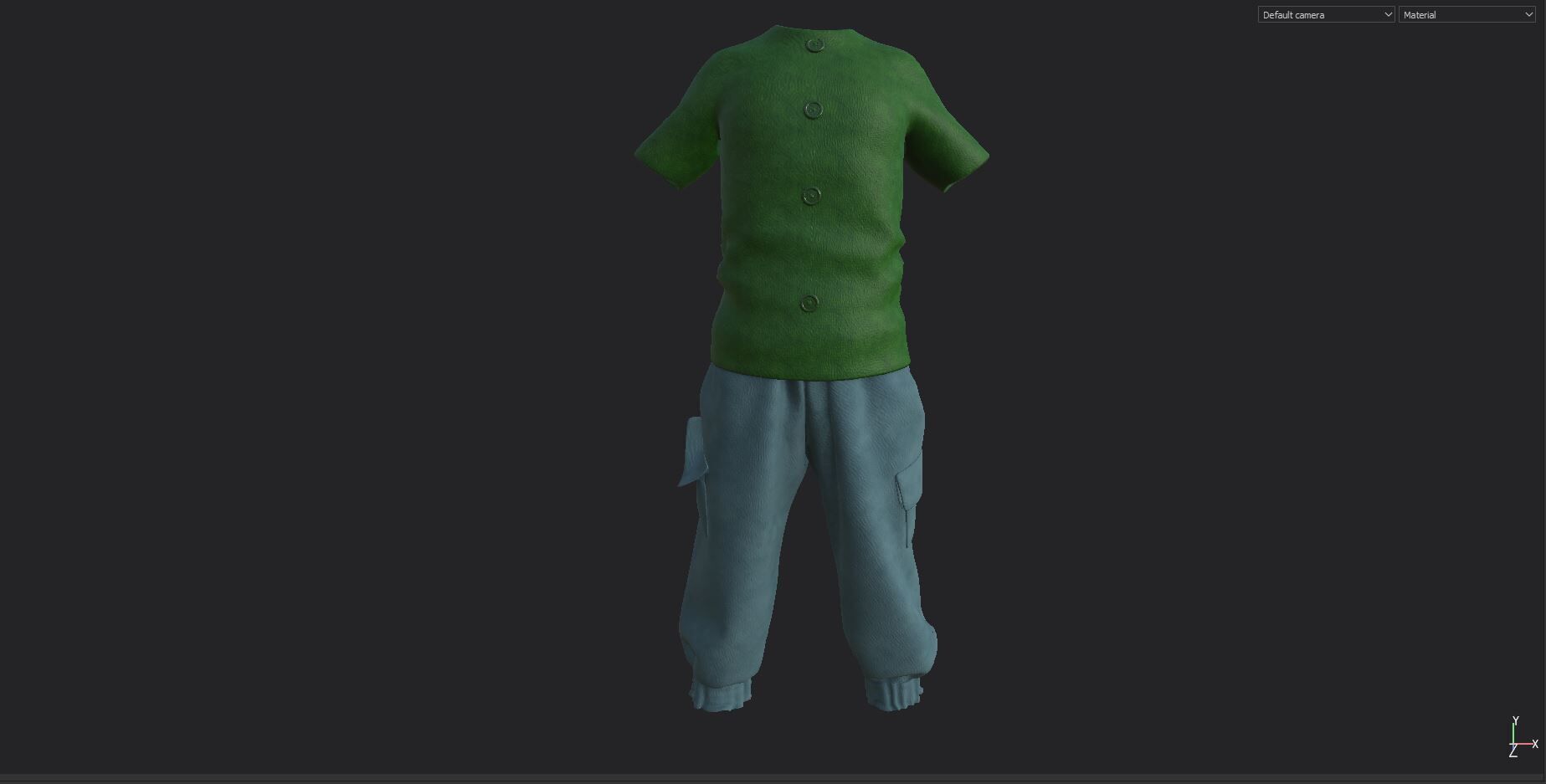Child Character Model-Rigged Animated Low-poly 3D model_8