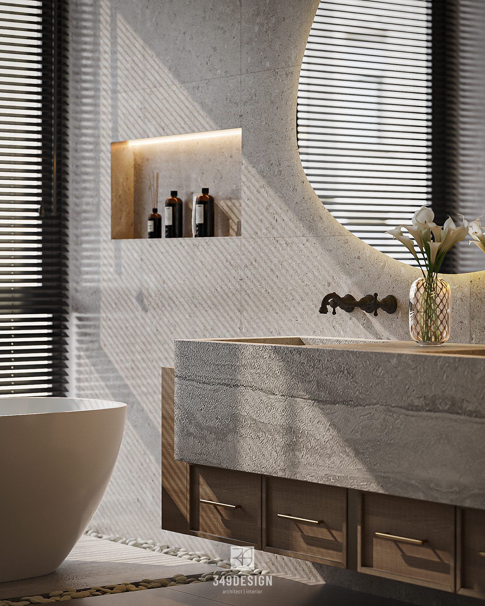 Bathroom Interior Design 3D model_1