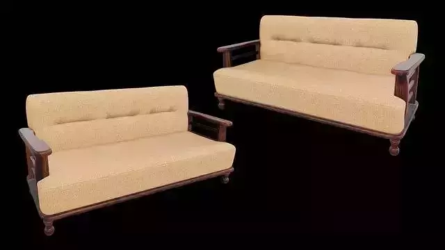 Solid Wood Wooden Sofa