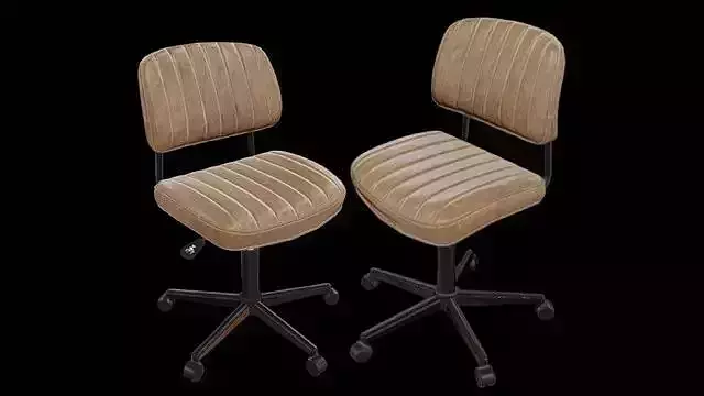 Leather Office Chair Brown