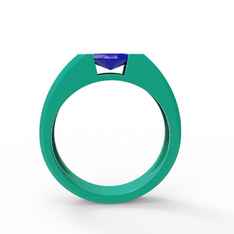 Man engagement ring 02 3D print model_5