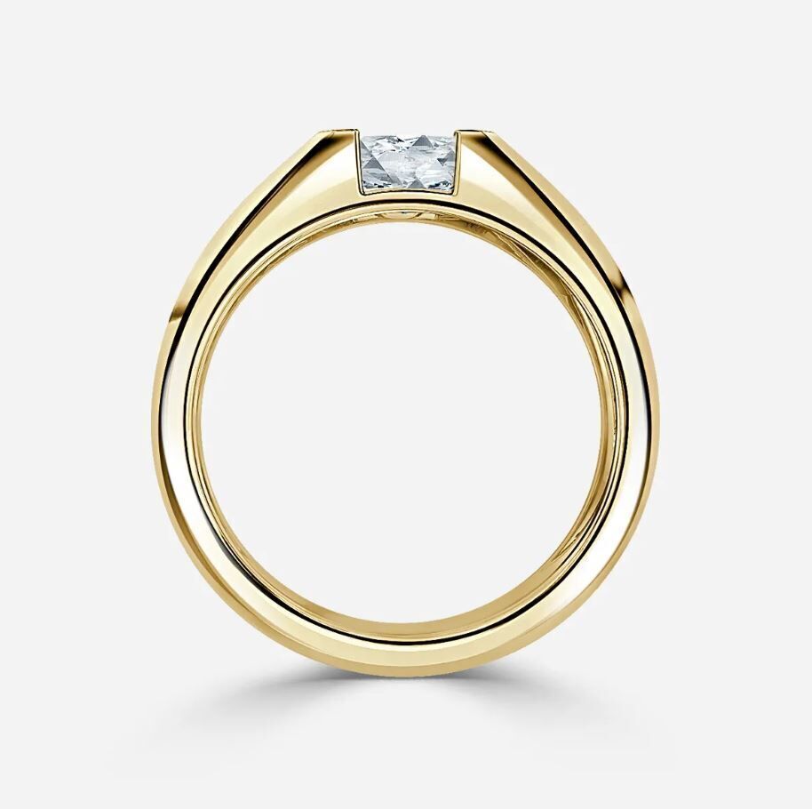 Man engagement ring 02 3D print model_1