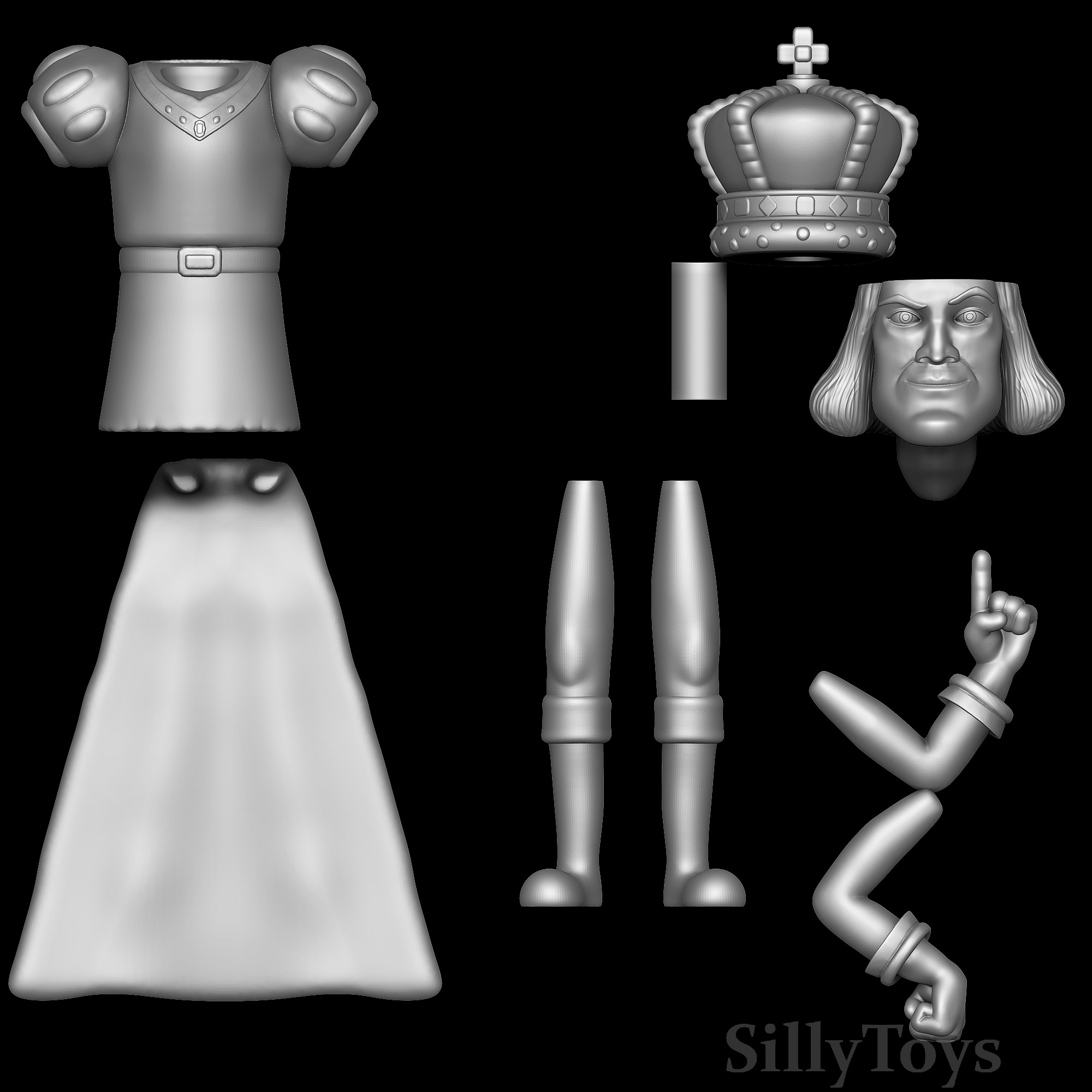 Lord Farquaad - Shrek 3D print model_5