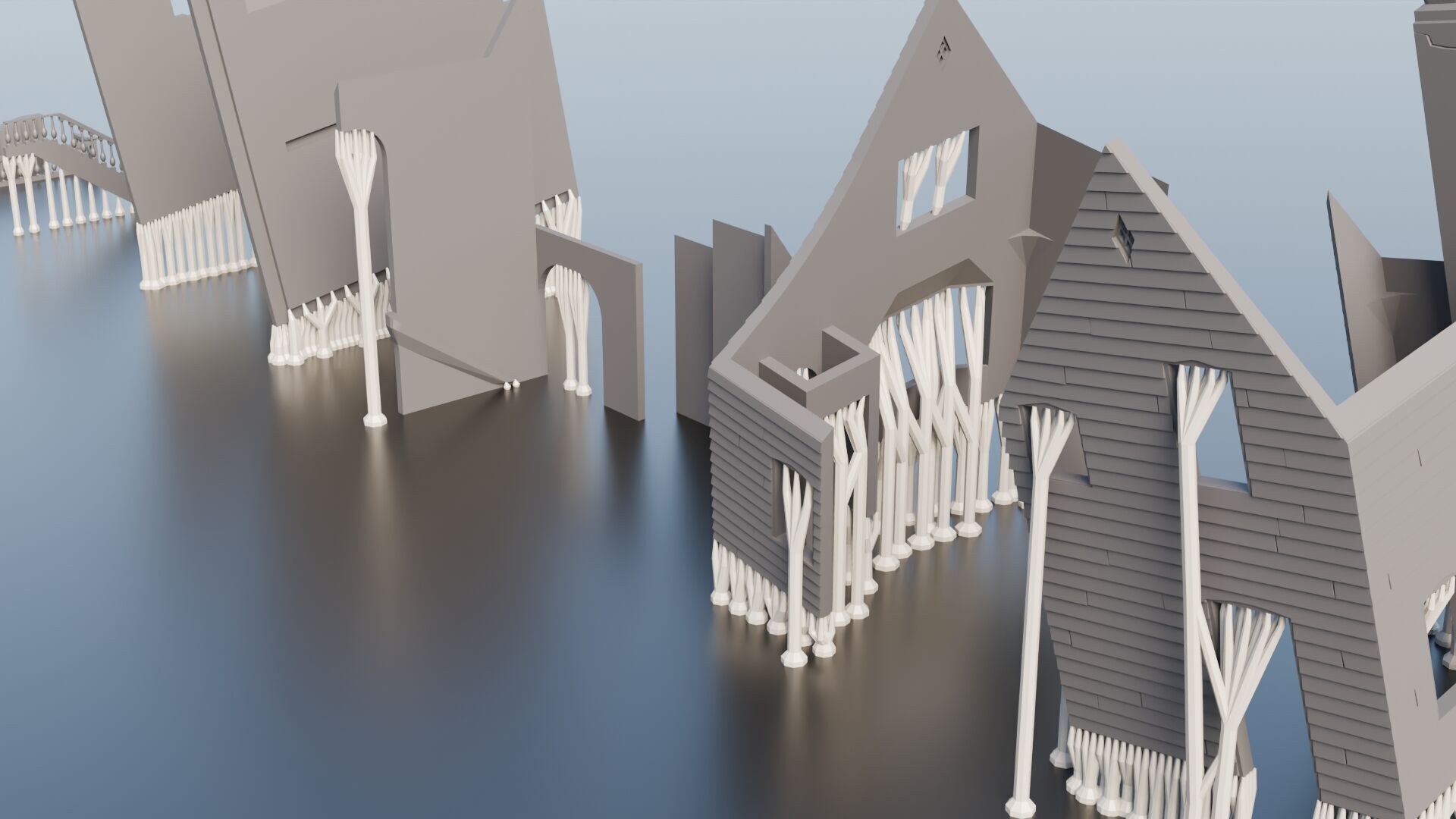 HO Scale European Suburban Home 1 3D print model_11