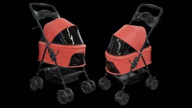 Baby Stroller2 Low-poly 3D model_0