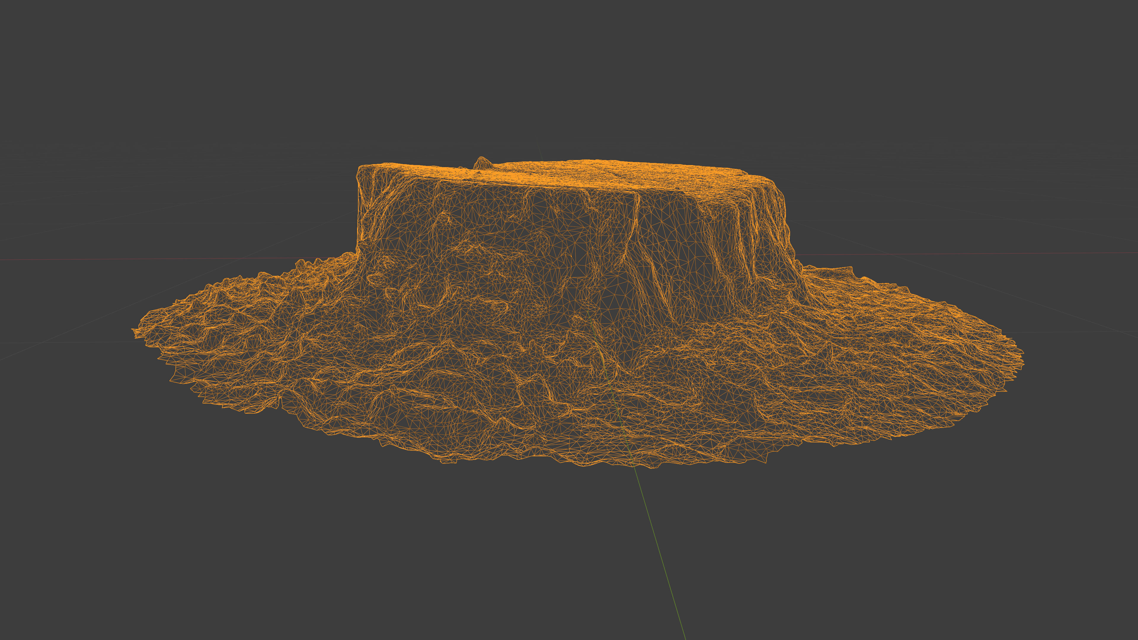Photorealistic 3D scan of Tree Sawed wood Stump Low-poly 3D model_26