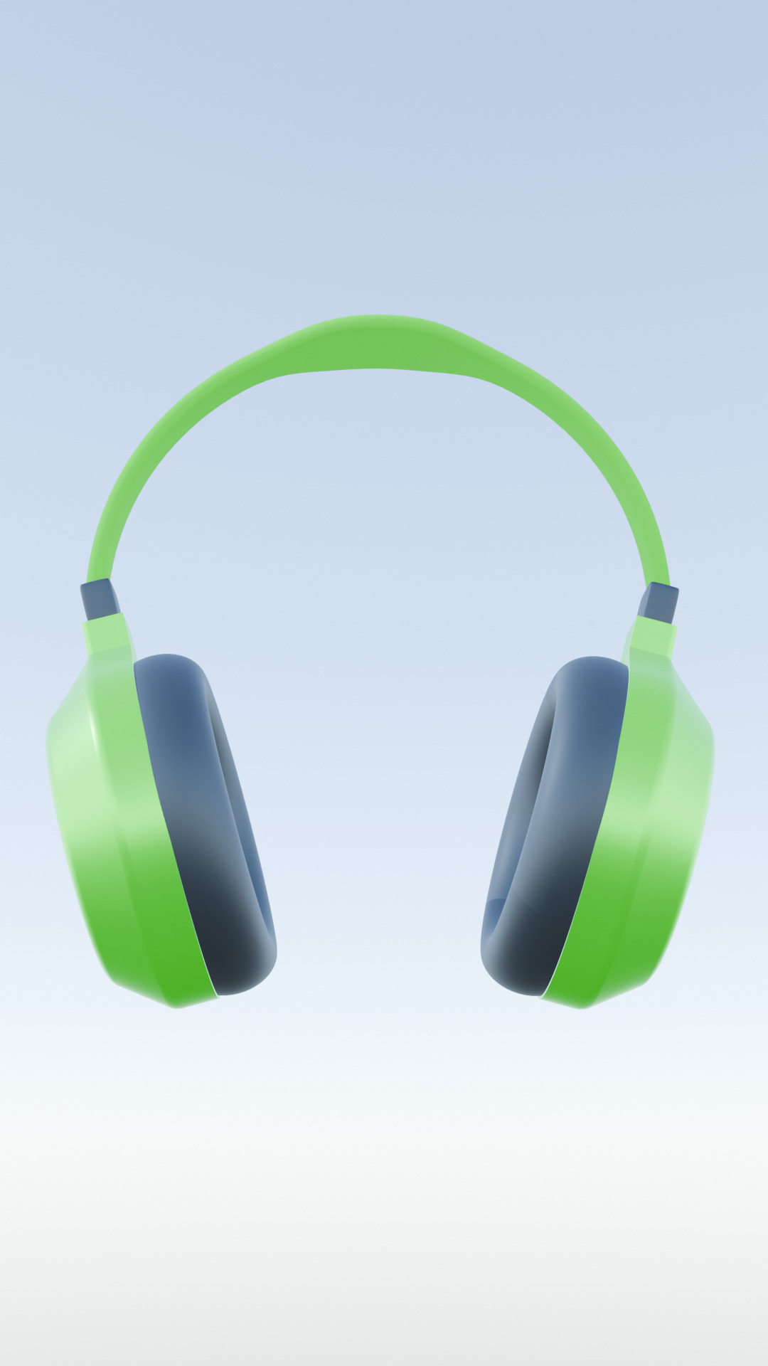 Headphone Low-poly 3D model_1
