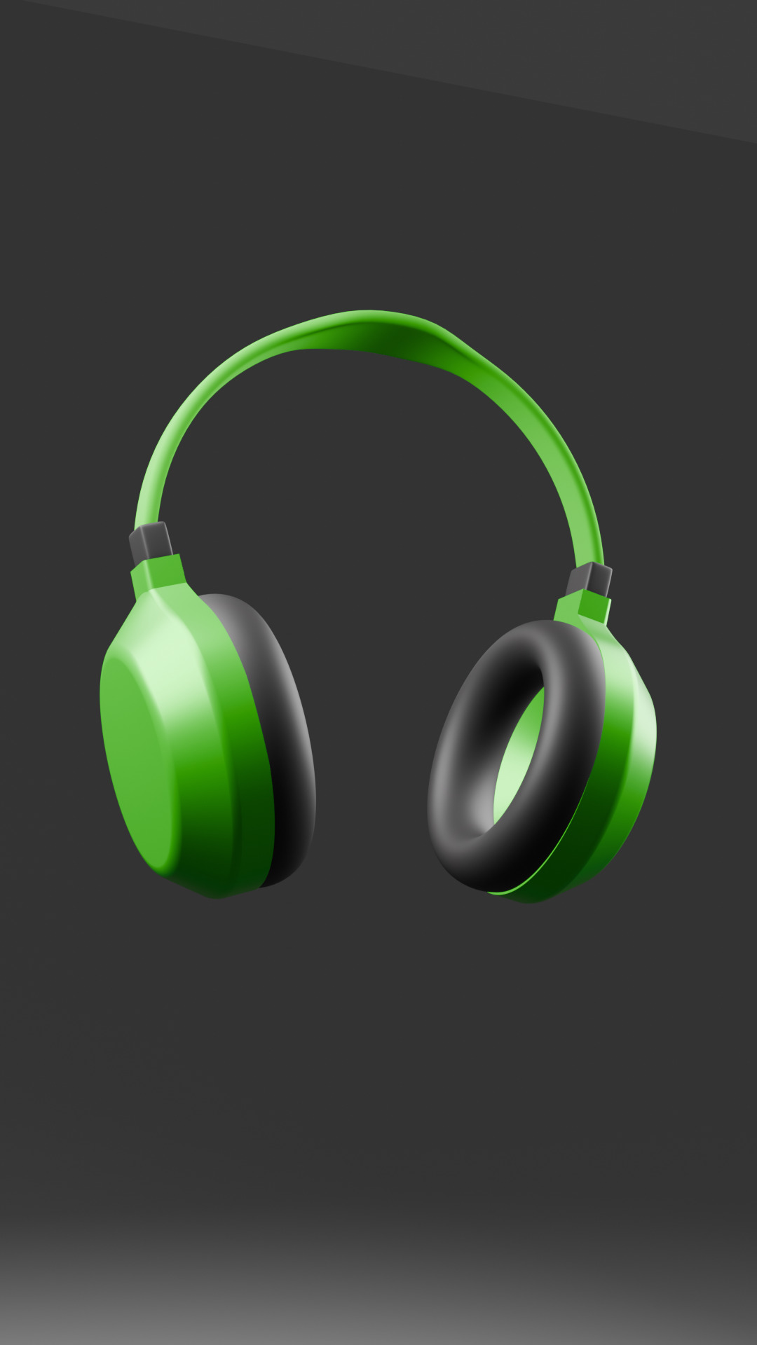 Headphone Low-poly 3D model_3