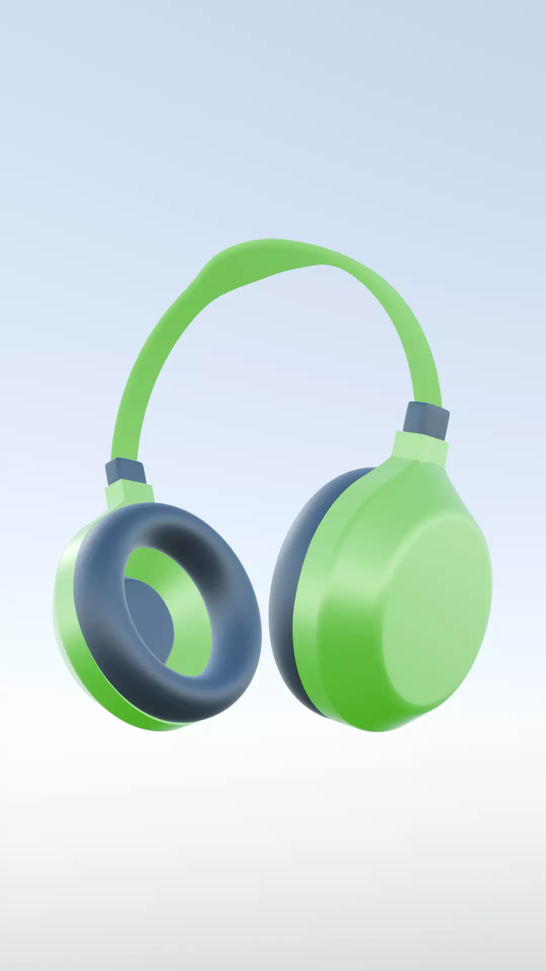 Headphone Low-poly 3D model_0