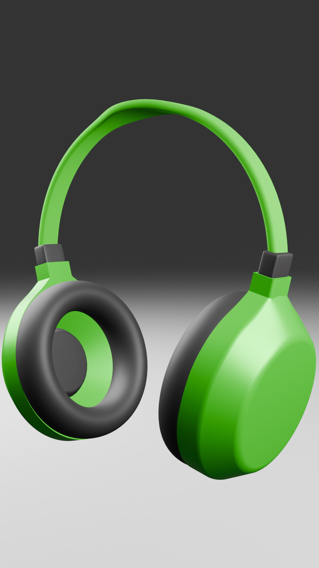 Headphone Low-poly 3D model_2