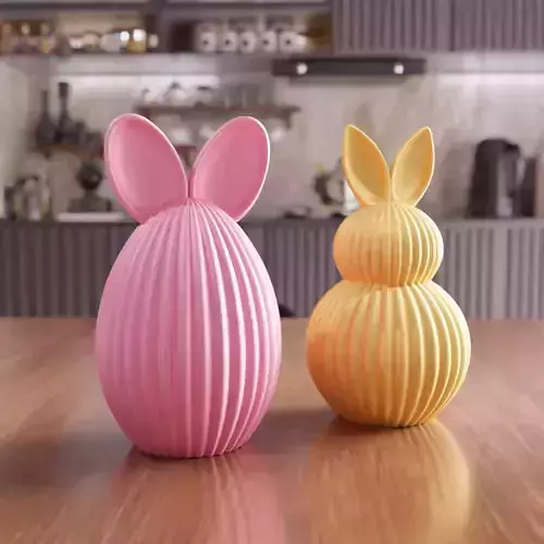 Easter Egg Set with Bunny Ears - 438