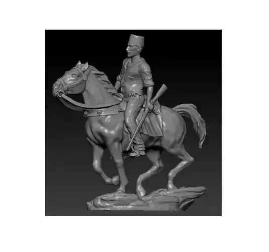 Mustafa Kemal Ataturk on horseback during Canakkale Savasi