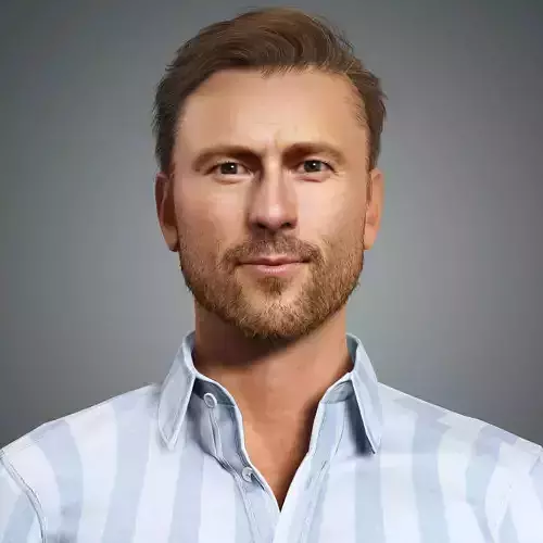 Glen Powell Character Low-poly 3D model