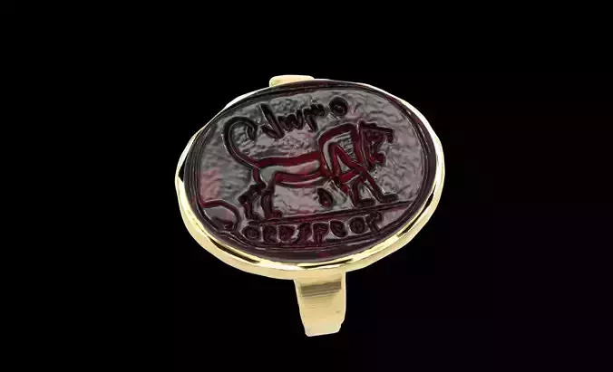 Shema Jeroboam seal 3D print model