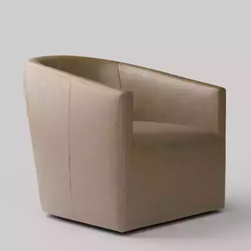 Baldwin Leather Swivel Armchair