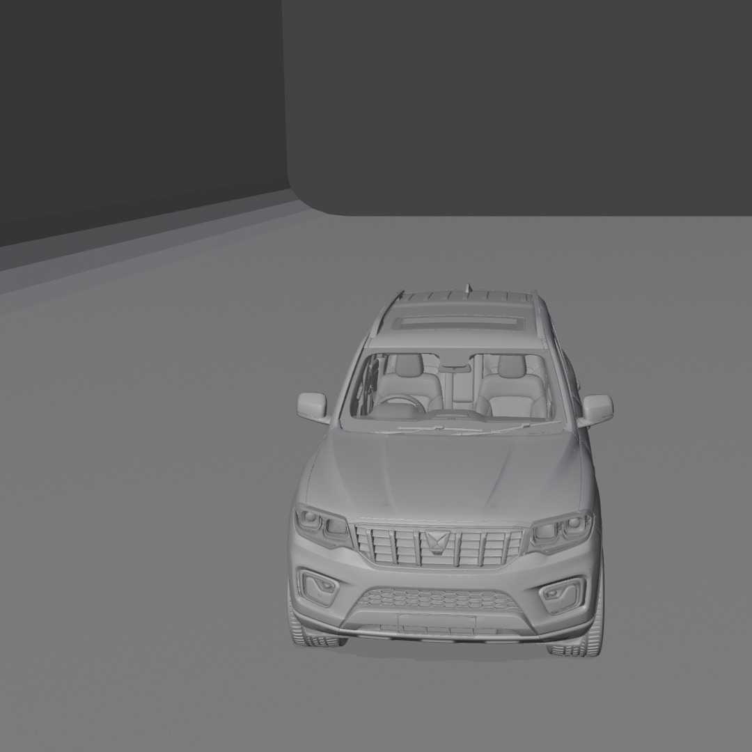 luxury  suv car Low-poly 3D model_28
