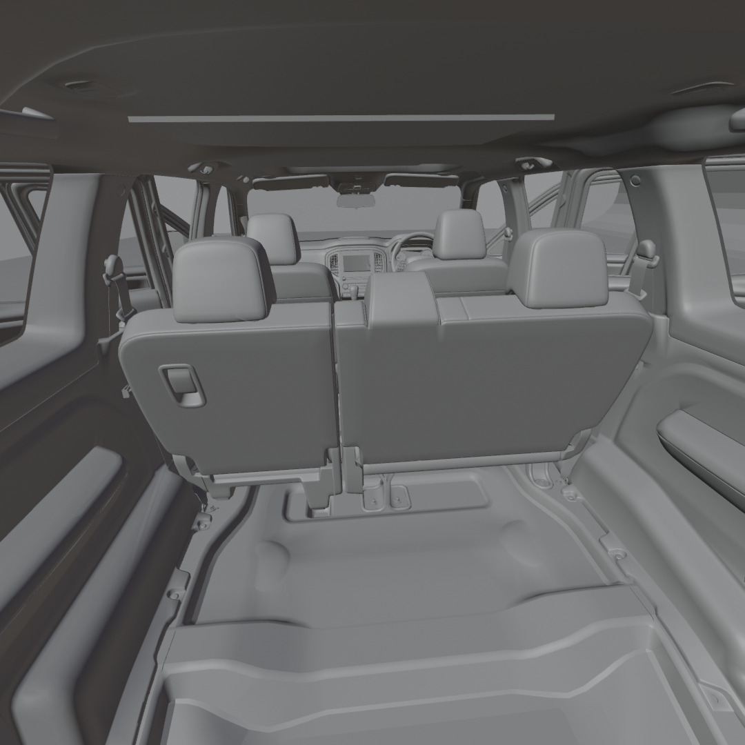 luxury  suv car Low-poly 3D model_44