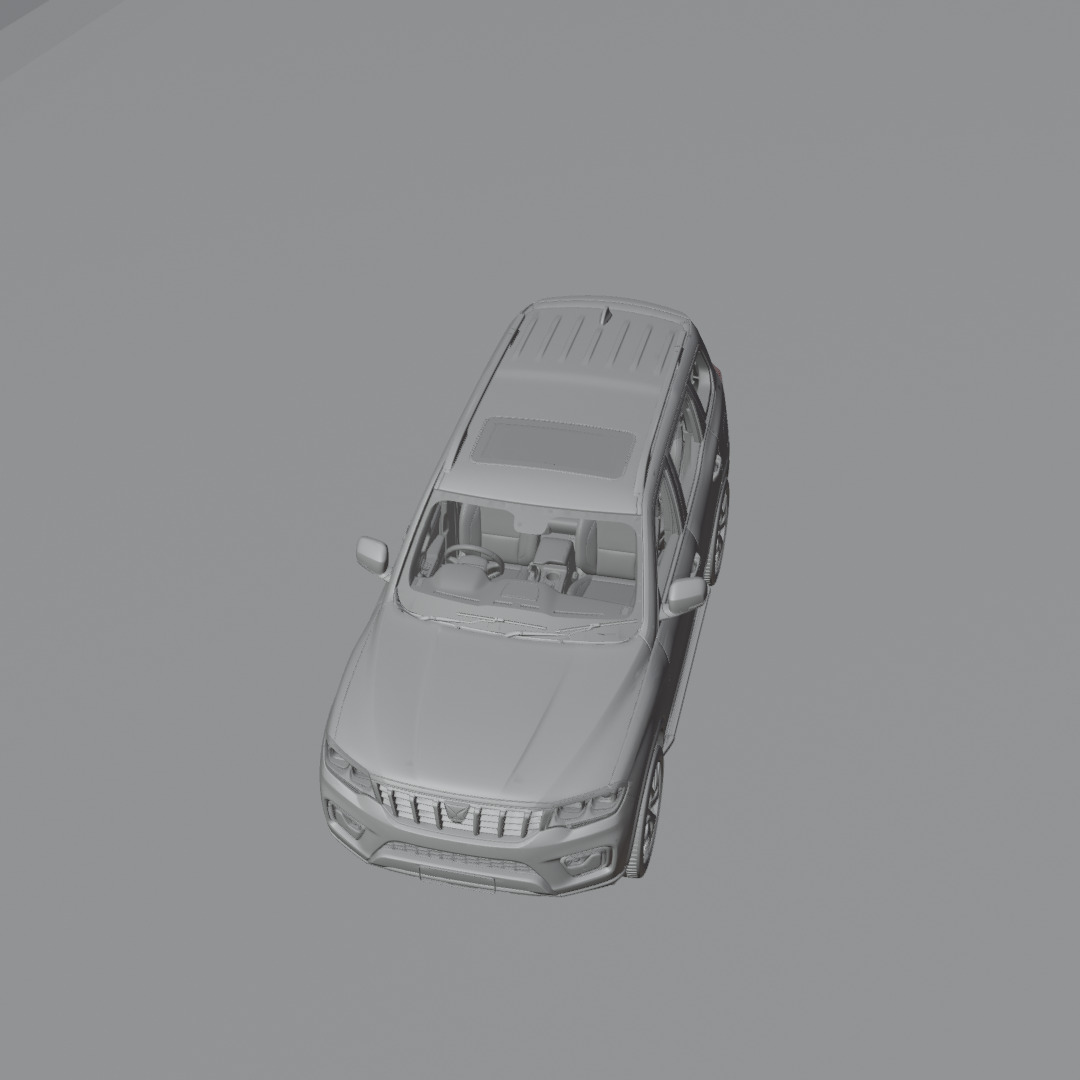 luxury  suv car Low-poly 3D model_36