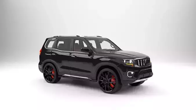 luxury  suv car Low-poly 3D model