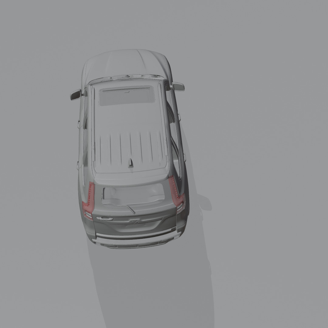 luxury  suv car Low-poly 3D model_15