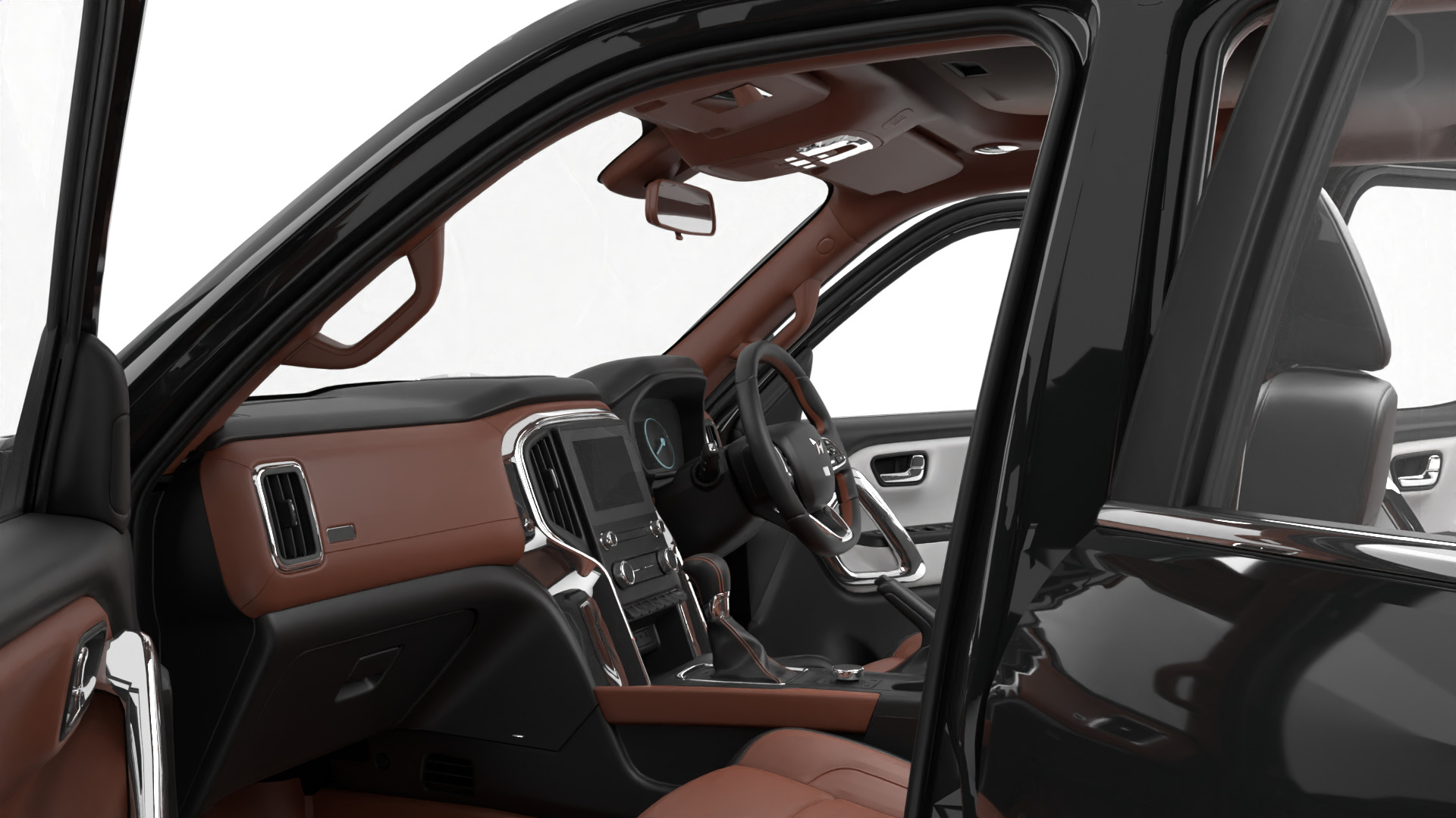 luxury  suv car Low-poly 3D model_10