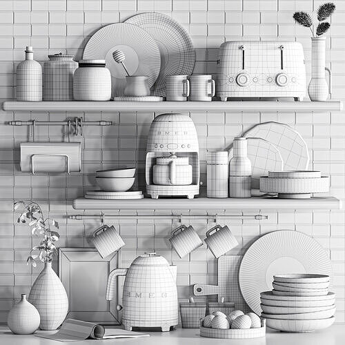 kitchen accessories074 3D model 5