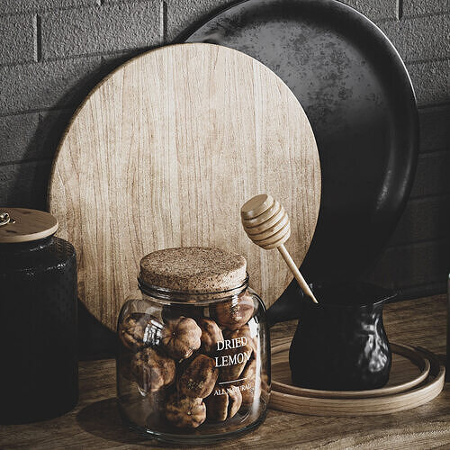 kitchen accessories074 3D model 6