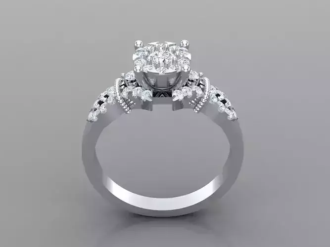 Women Ring 3DM STL 1WR286