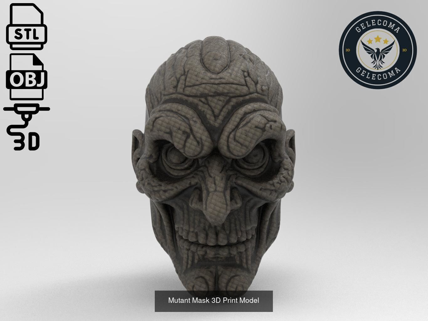 Masks Mega 3D Print Models - 100 different models 3D Model Collection_59