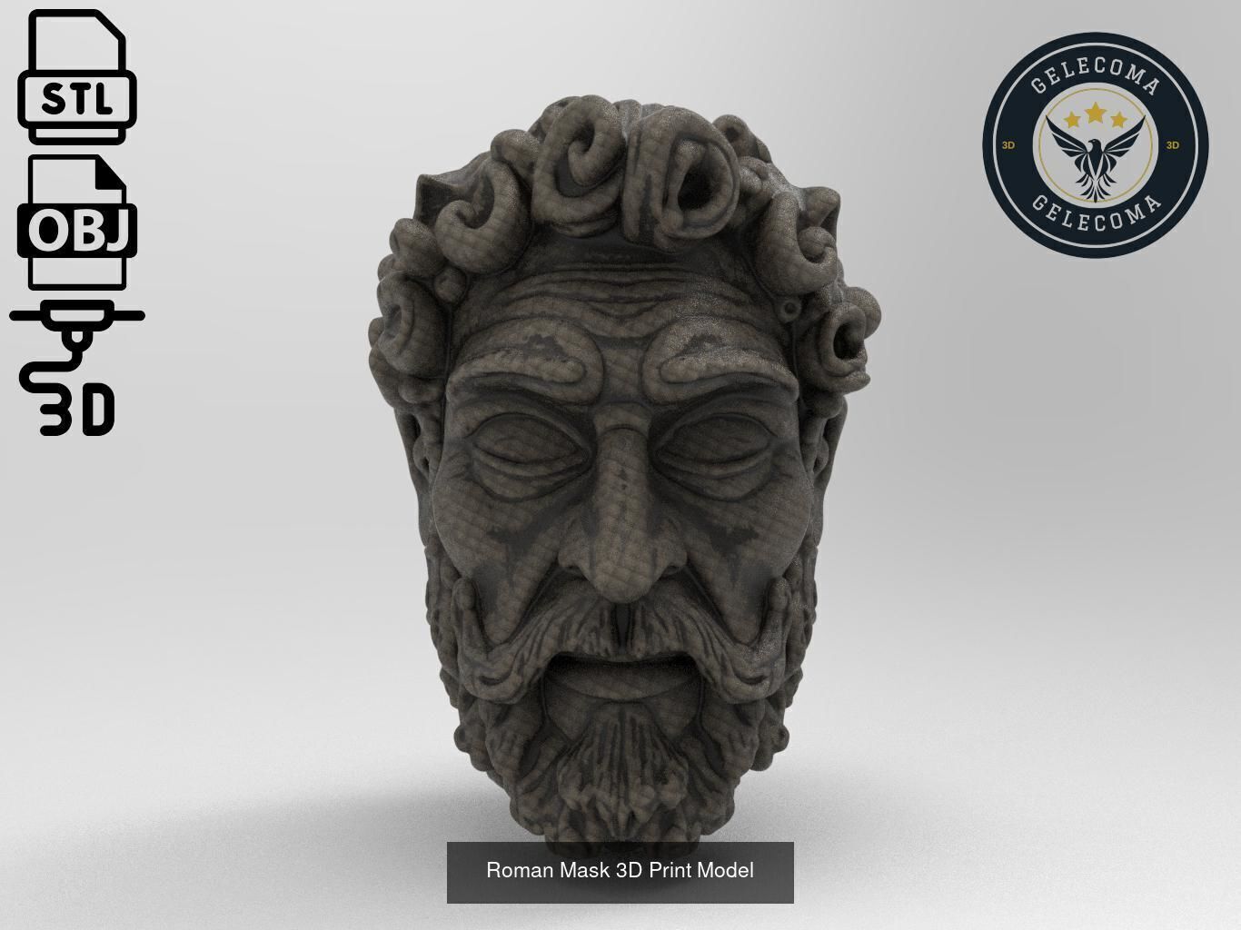 Masks Mega 3D Print Models - 100 different models 3D Model Collection_39