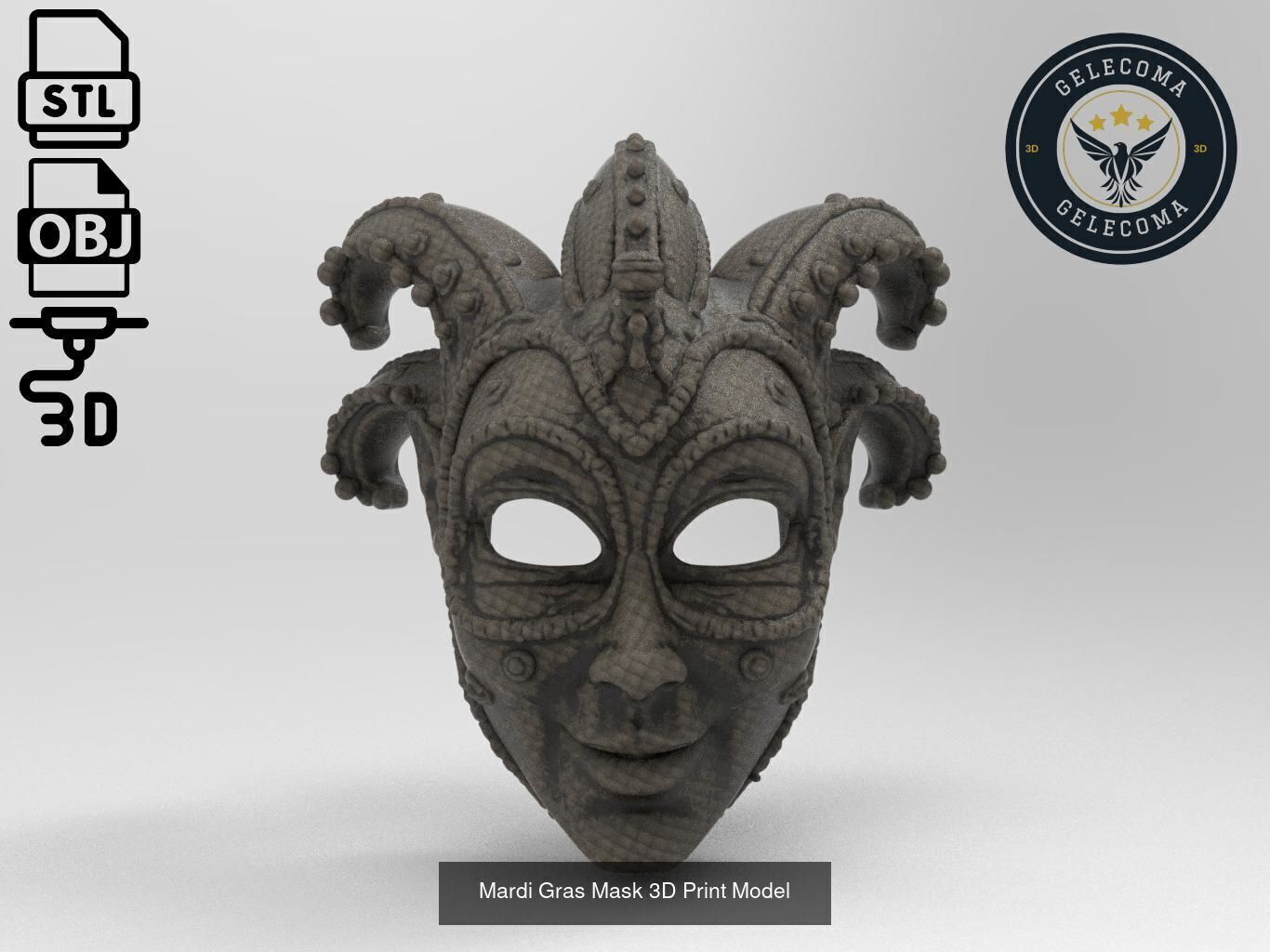 Masks Mega 3D Print Models - 100 different models 3D Model Collection_68