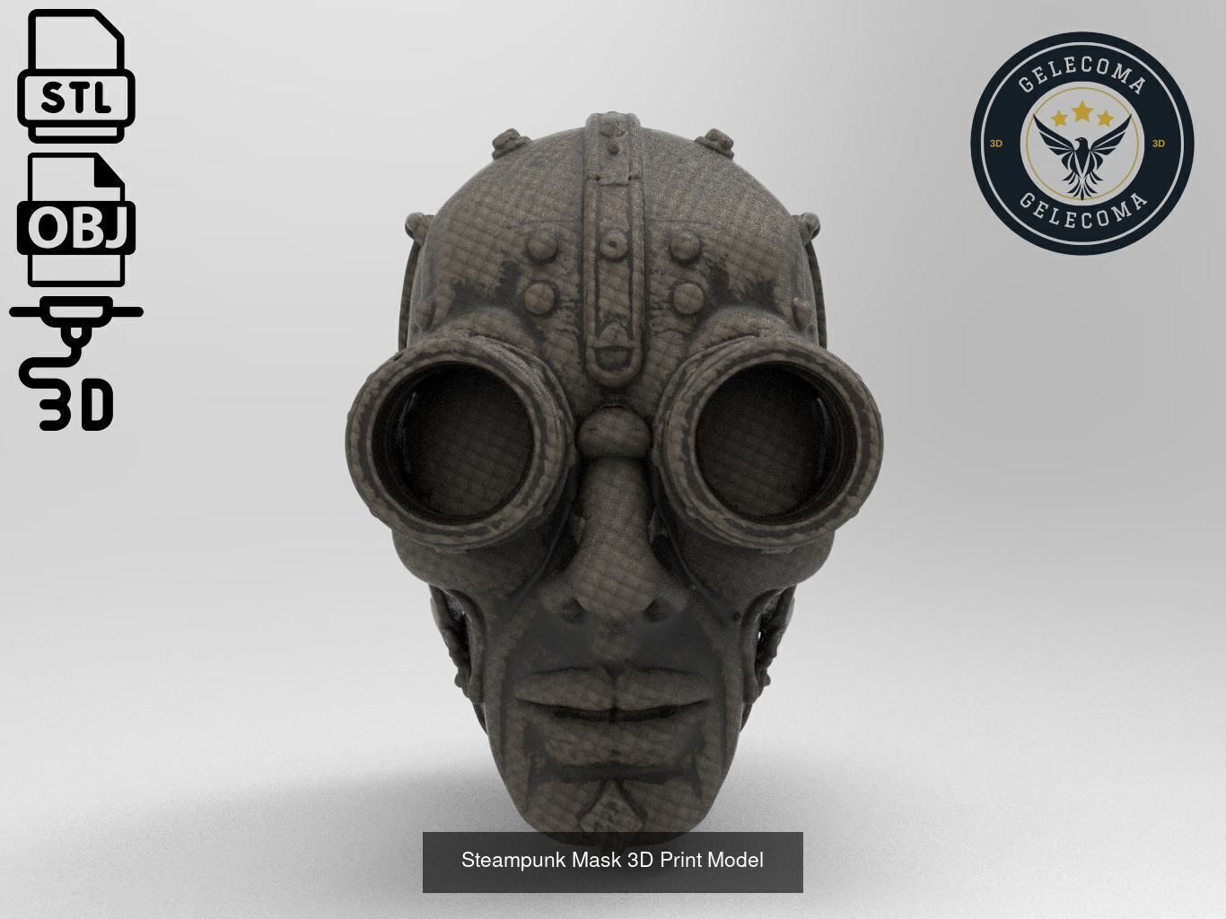 Masks Mega 3D Print Models - 100 different models 3D Model Collection_29
