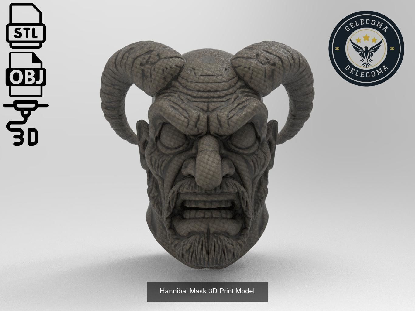 Masks Mega 3D Print Models - 100 different models 3D Model Collection_79