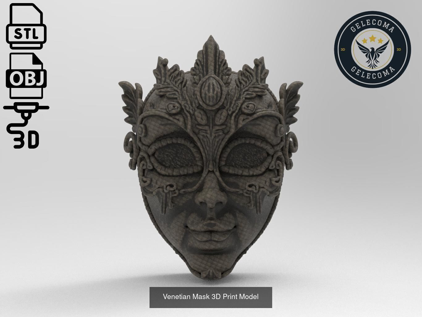 Masks Mega 3D Print Models - 100 different models 3D Model Collection_24