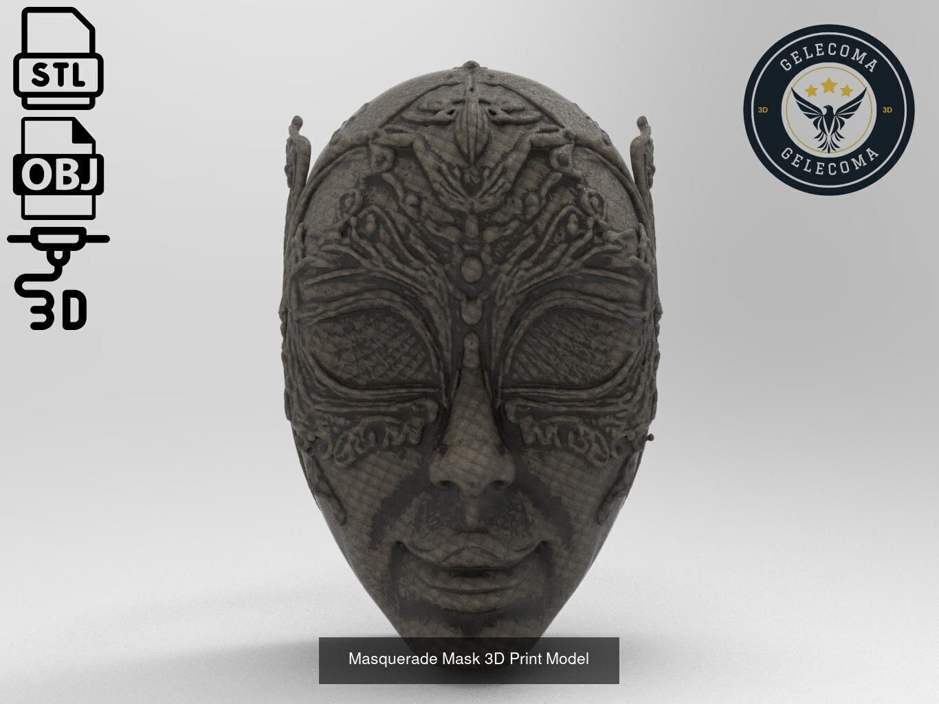 Masks Mega 3D Print Models - 100 different models 3D Model Collection_67