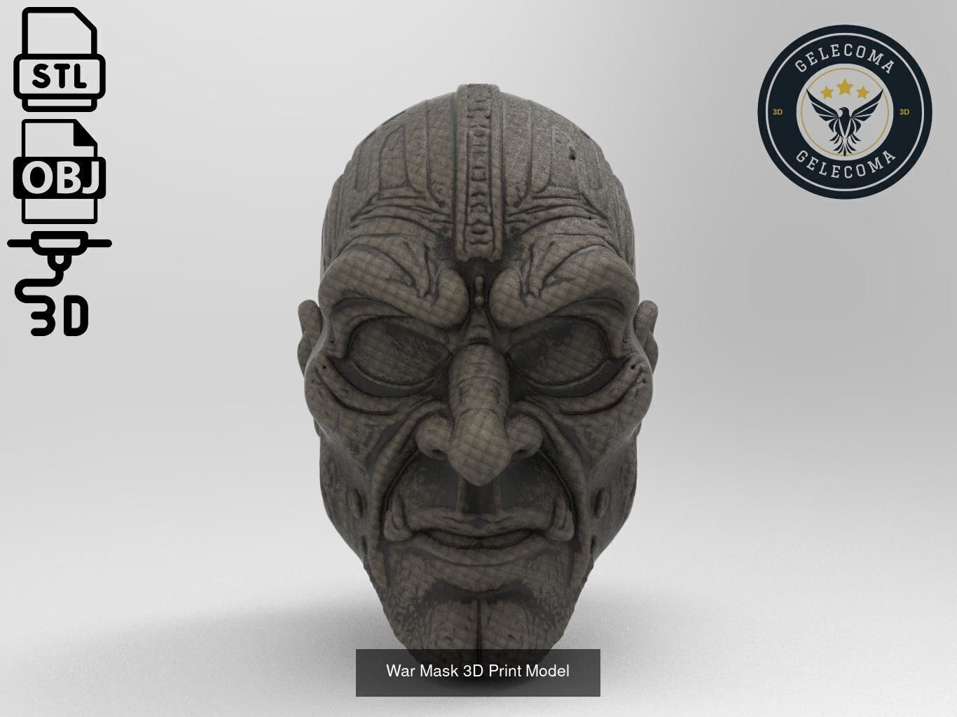 Masks Mega 3D Print Models - 100 different models 3D Model Collection_18