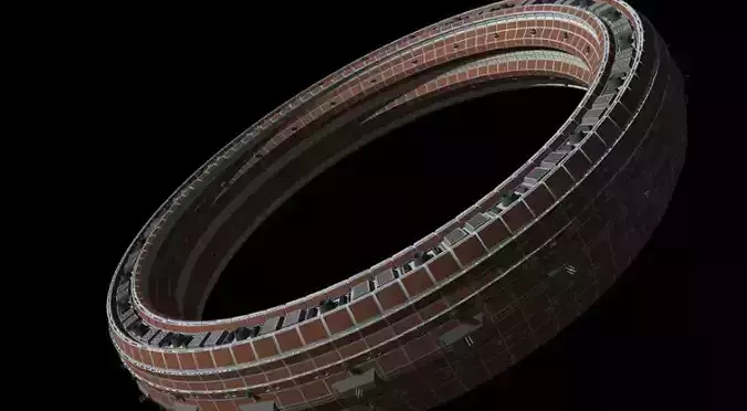 ring floating in the space 3D model