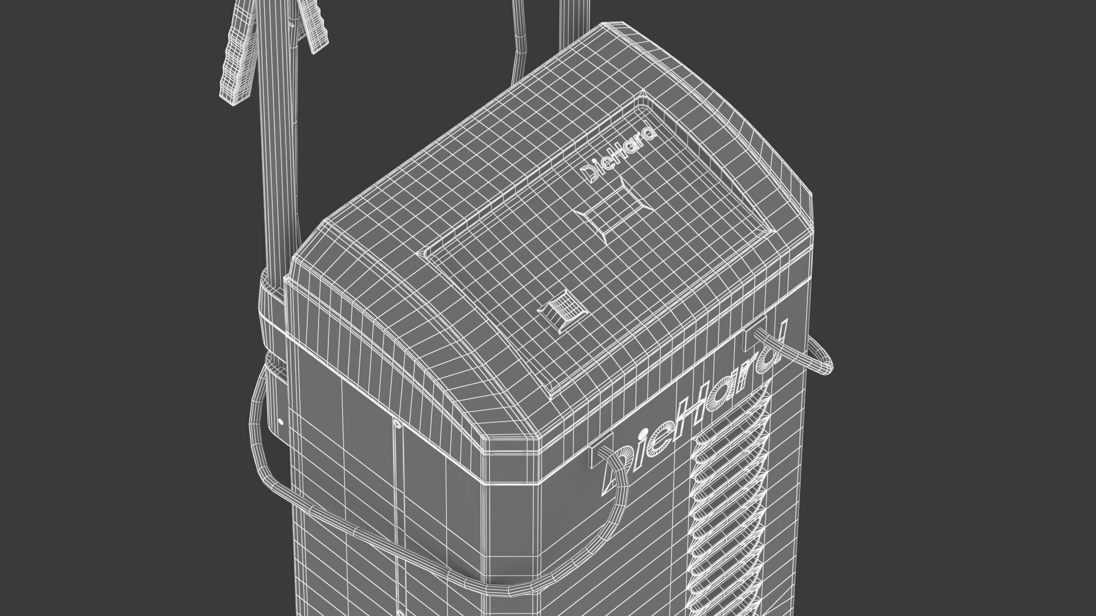 Garage Battery Engine Starter 3D model_38