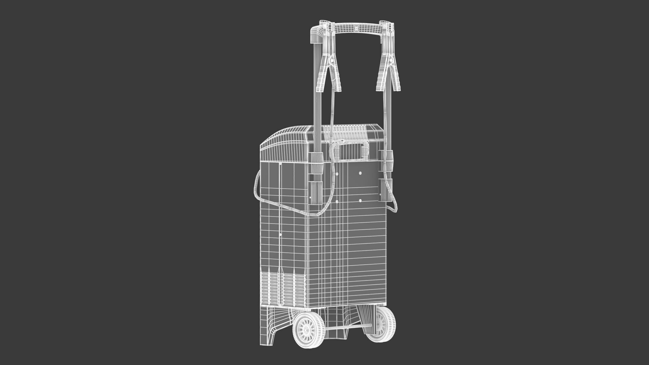 Garage Battery Engine Starter 3D model_24
