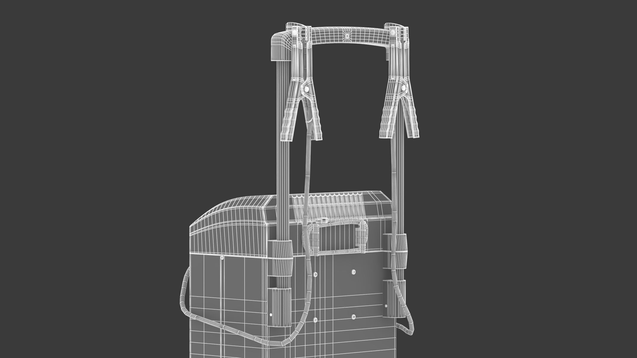 Garage Battery Engine Starter 3D model_34